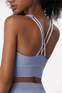Breathable Quick Dry Cross Back Sports Bra