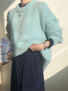 10 Color Loose Fit Knitted Sweater