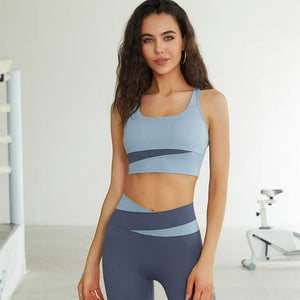 Splicing Seamless Two Piece Workout Set