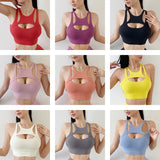 Tight Elastic Bralette Crop Top (Chest Pad Removable)