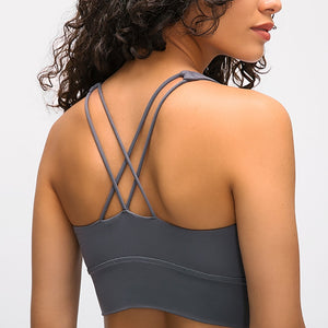 Breathable Quick Dry Cross Back Sports Bra