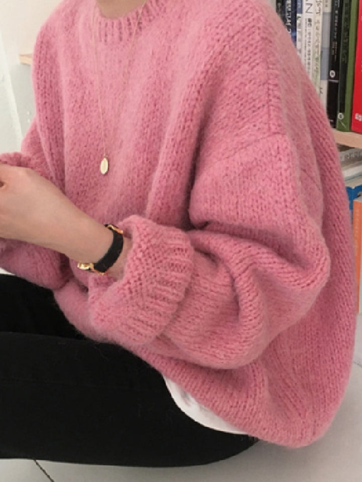 10 Color Loose Fit Knitted Sweater