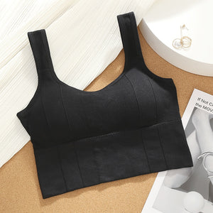 Summer New Style Breathable Inner and Outer Wear Vest Women's No Steel Ring Gather Bra Sports Underwear Sport Bra Workout Top